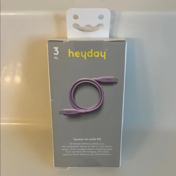Heyday Purple Fast Charging Cable for Cell Phones - Picture 2 of 4